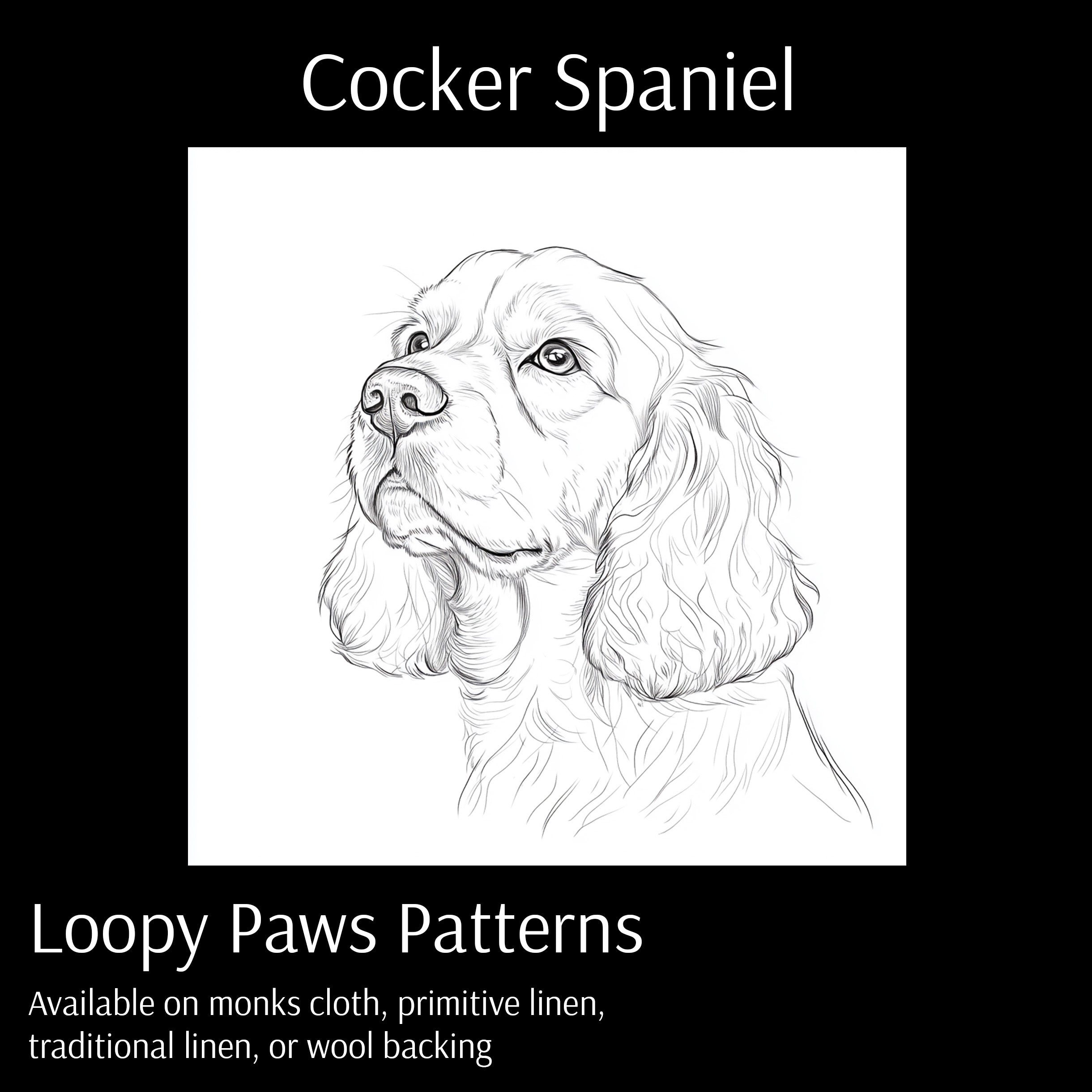 Cocker Spaniel - Loopy Paws Pattern